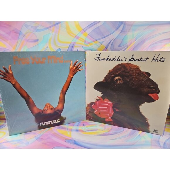 Lot of 2 Funkadelic Records (New): Free Your Mind Greatest Hits Remastered
